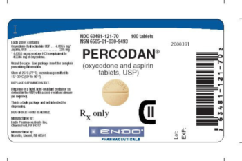 Percodan ( Aspirin / Oxycodone ) 325/4 mg